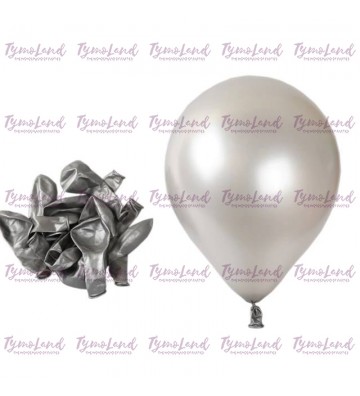 Lot De 10 Ballons Argents