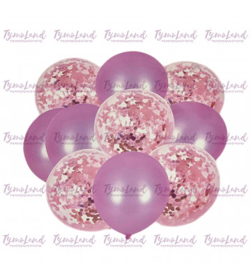 Grappe De 10 Ballons Roses