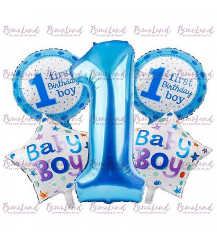 Bouquet De 05 Ballons First B-Day Boy