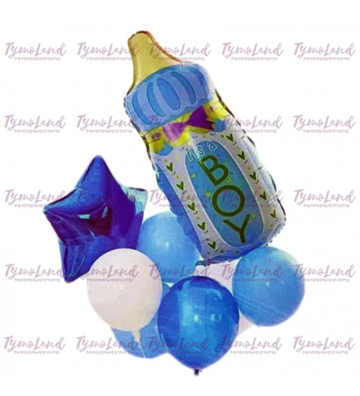 Bouquet De 08 Ballons It's A Boy Bleus