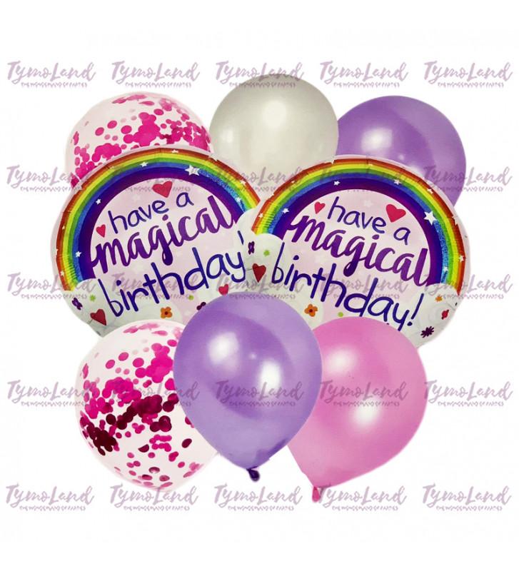 Grappe De 08 Ballons Have A Magical B-Day