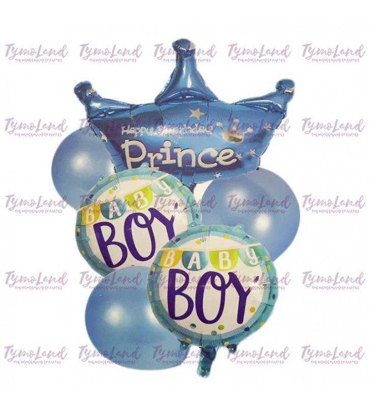 Bouquet De Ballons Baby Prince Bleus