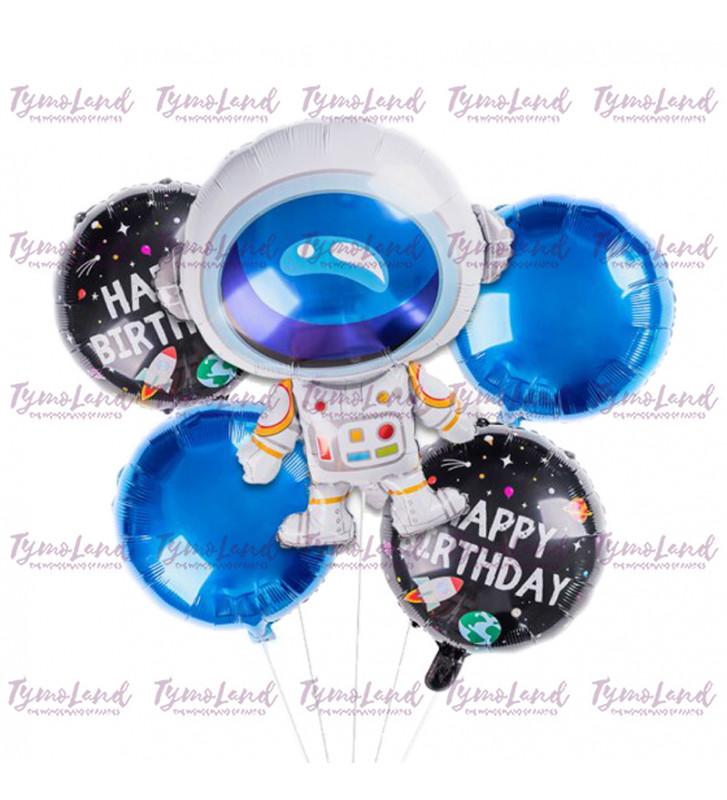 Bouquet de 05 Ballons Astronaute
