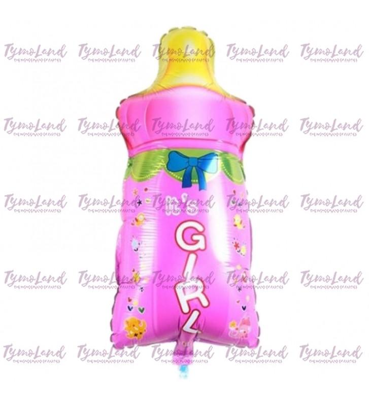Ballon Biberon It's A Girl Rose